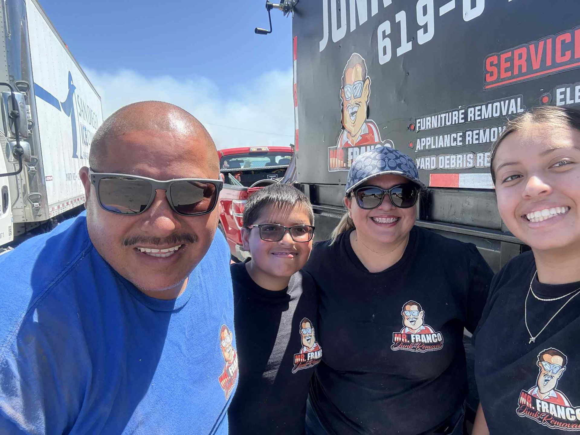 Mr. Franco family-owned junk removal team San Diego