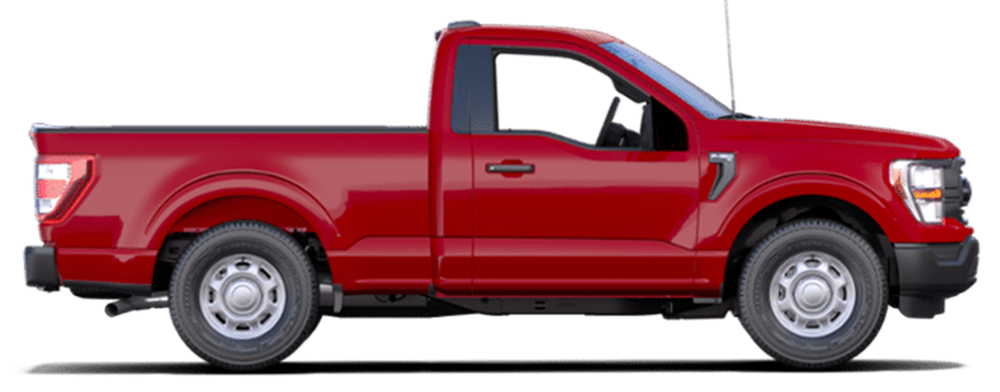 Mr. Franco red Ford F-150 junk removal truck